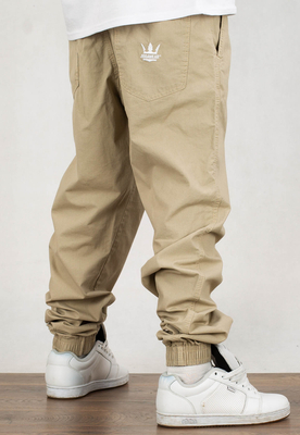 Spodnie Jigga Wear Jogger Stripes beżowe