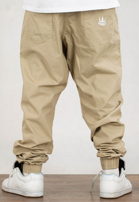 Spodnie Jigga Wear Jogger Stripes beżowe