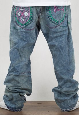 Spodnie Stoprocent Baggy Jeans 003 Lucha Tag Blue