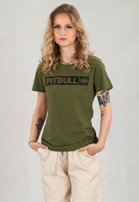 T-Shirt Pit Bull Slim Fit Hilltop oliwkowy