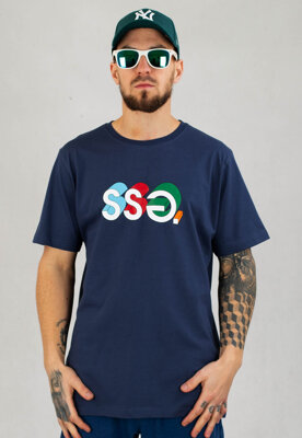 T-Shirt SSG 3D Colors granatowy