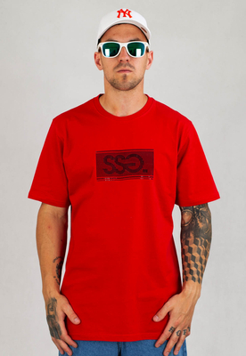 T-Shirt SSG 3D Gel Logo czerwony