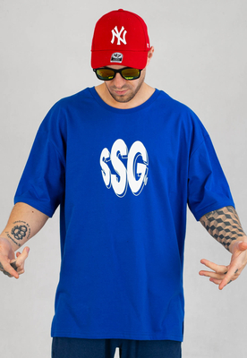 T-Shirt SSG Baggy Ball kobaltowy