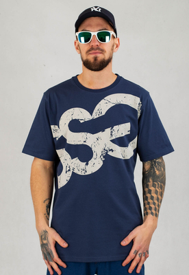 T-Shirt SSG Vintage Big Logo granatowy