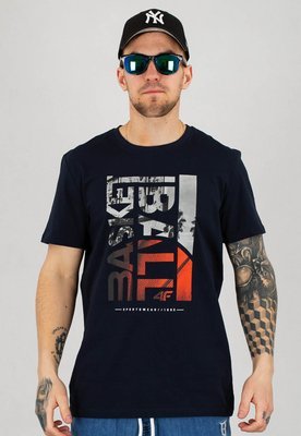 T-shirt 4F TSM031 granatowy