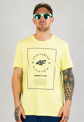 T-shirt 4F TSM033 żółty