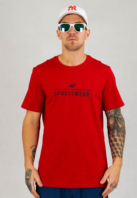 T-shirt 4F TSM354 H4Z22 czerwony