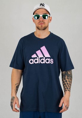 T-shirt Adidas Essentials Tie GK9619 granatowy