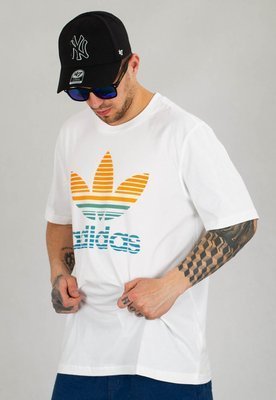 T-shirt Adidas Trefoil Ombre GP0166 biały