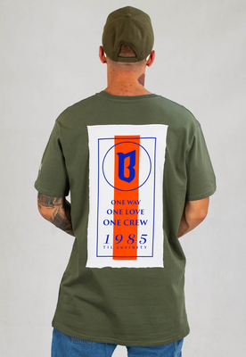 T-shirt B.O.R. Biuro Ochrony Rapu 1985 khaki