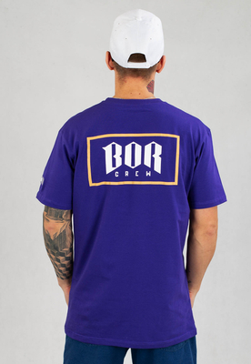T-shirt B.O.R. Biuro Ochrony Rapu Small BOR fioletowy