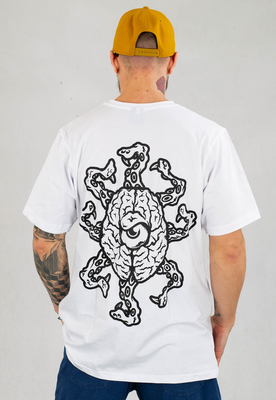 T-shirt Brain Dead Familia Octopus biały
