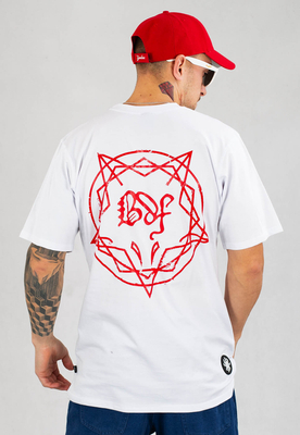 T-shirt Brain Dead Familia Pentagram biały