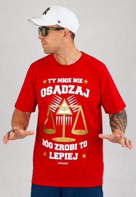 T-shirt Chada Nie Osądzaj Classic czerwony