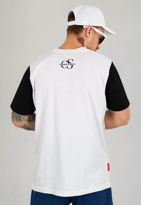 T-shirt Ciemna Strefa CS Z Kieszonką biało czarny