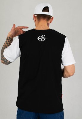 T-shirt Ciemna Strefa CS Z Kieszonką czarno biały