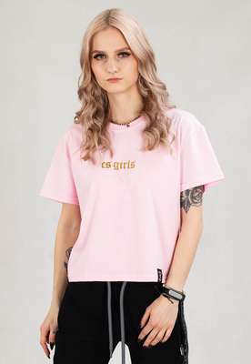 T-shirt Ciemna Strefa Crop Top Cs Girls różowy