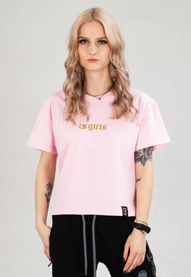 T-shirt Ciemna Strefa Crop Top Cs Girls różowy