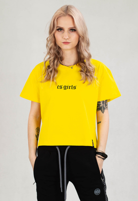 T-shirt Ciemna Strefa Crop Top Cs Girls żółty