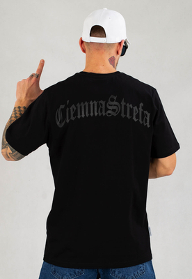 T-shirt Ciemna Strefa Gotyk czarno czarny