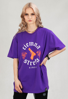 T-shirt Ciemna Strefa Gun fioletowy
