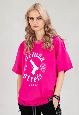 T-shirt Ciemna Strefa Gun różowa