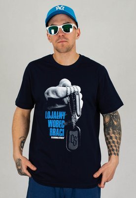 T-shirt Ciemna Strefa Lojalny Wobec Braci granatowy