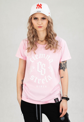 T-shirt Ciemna Strefa Roses różowy