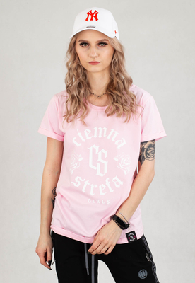 T-shirt Ciemna Strefa Roses różowy