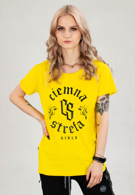 T-shirt Ciemna Strefa Roses żółty