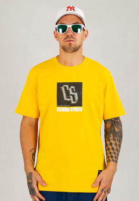 T-shirt Ciemna Strefa Spray żółty