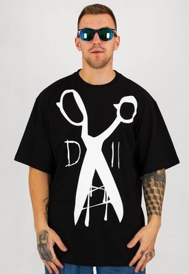 T-shirt Demonologia Nożyczki czarno biały