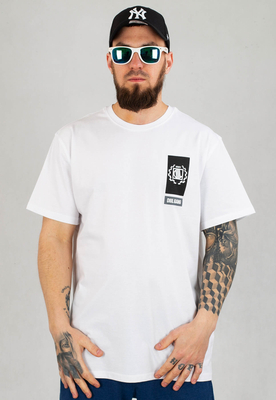 T-shirt Diil Block biało czarny