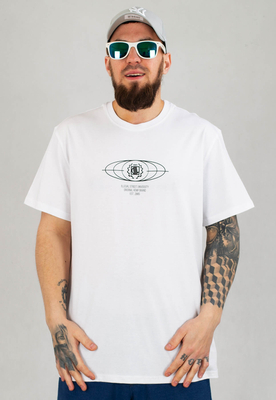 T-shirt Diil Globe biały