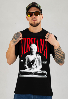 T-shirt Dudek P56 Nirvana Budda czarny
