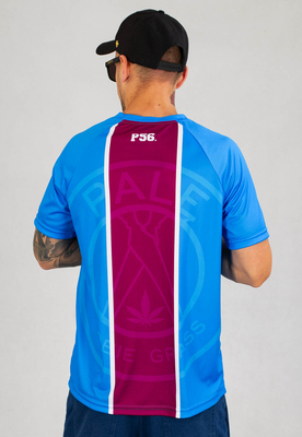 T-shirt Dudek P56 Palę Sobie Grass Football 22 niebieski