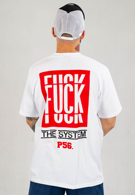 T-shirt Dudek P56 System Box biały