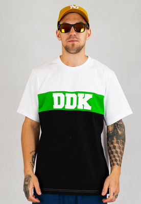T-shirt Dudek P56 Tricolor biało czarny