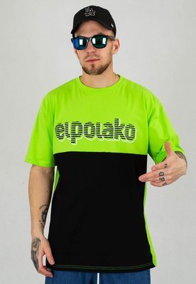 T-shirt El Polako Classic Stripes Cut limonkowy 