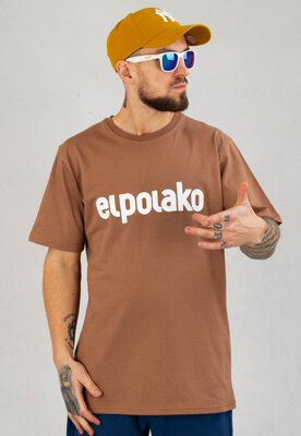 T-shirt El Polako EP Basic brązowy