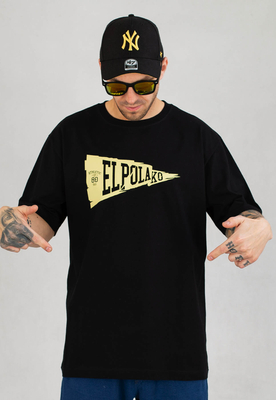 T-shirt El Polako EP Flag czarny