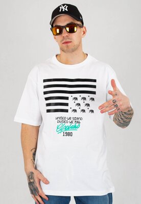 T-shirt El Polako Flaga biały + Płyta Gratis
