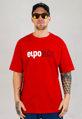 T-shirt El Polako Full Out czerwony