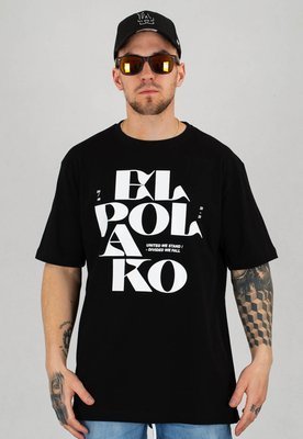 T-shirt El Polako Letters czarny + Płyta Gratis