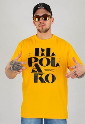 T-shirt El Polako Letters żółty + Płyta Gratis