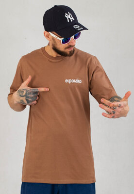 T-shirt El Polako Mini Ep brązowy