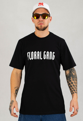 T-shirt Floral Gang Raven czarny