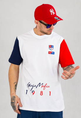 T-shirt Ganja Mafia Flag biały