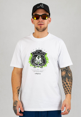 T-shirt Ganja Mafia Herb biały
