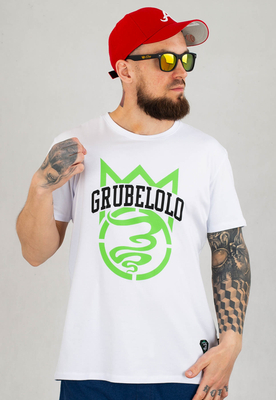 T-shirt Grube Lolo Crown biały